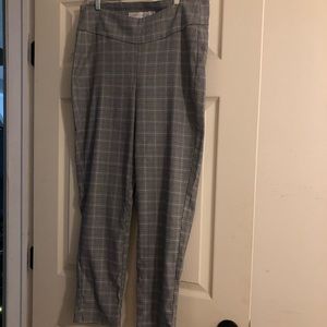 Pull On Checkered Pants-Large